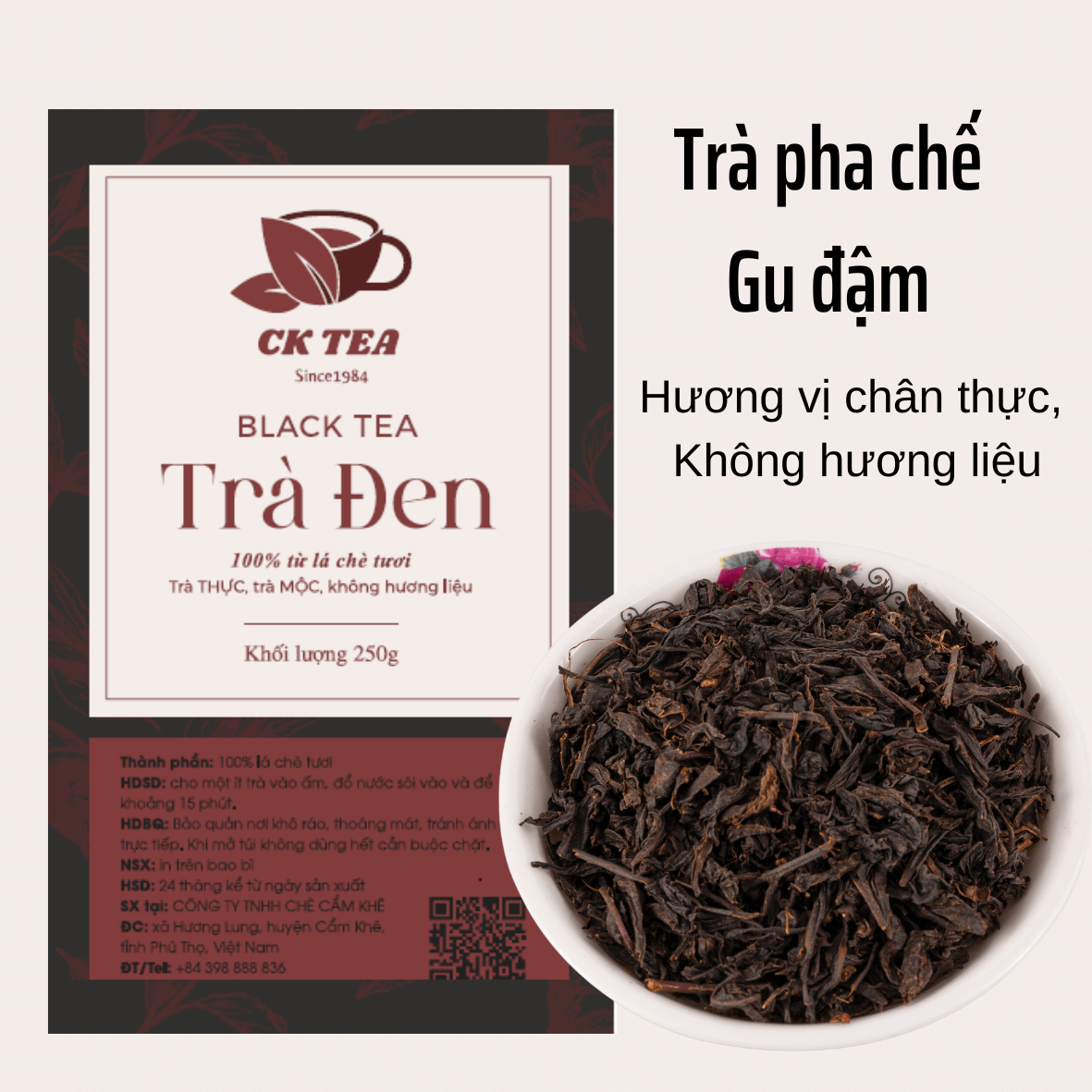 Trà đen (Hồng trà) CK Tea – Trà pha chế